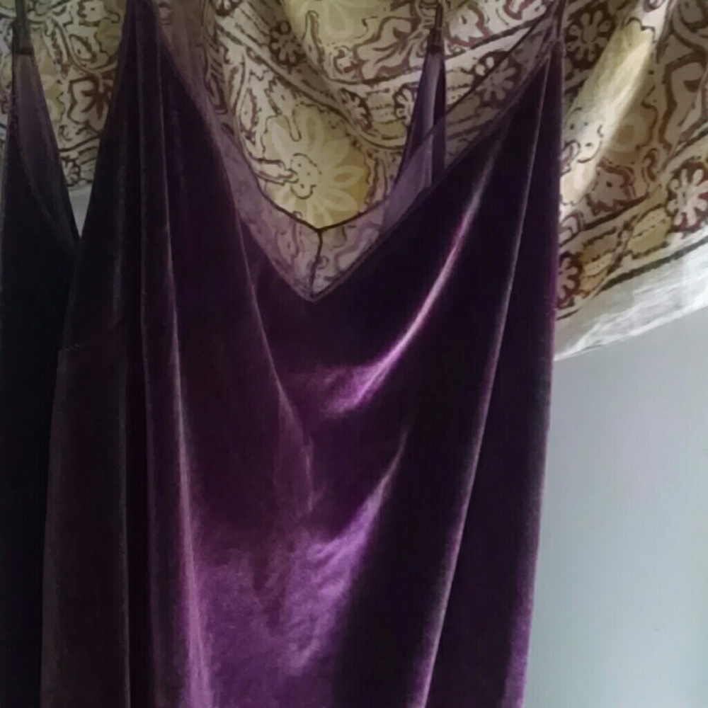 Intimately free people velvet slip dress